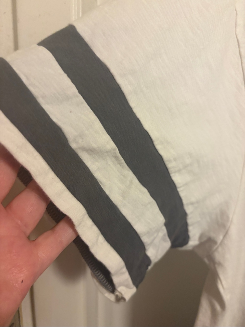 DAILY PRACTICE Drop Speed Twofer Midi Dress White & Gray Anthropologie Medium - Picture 6 of 7